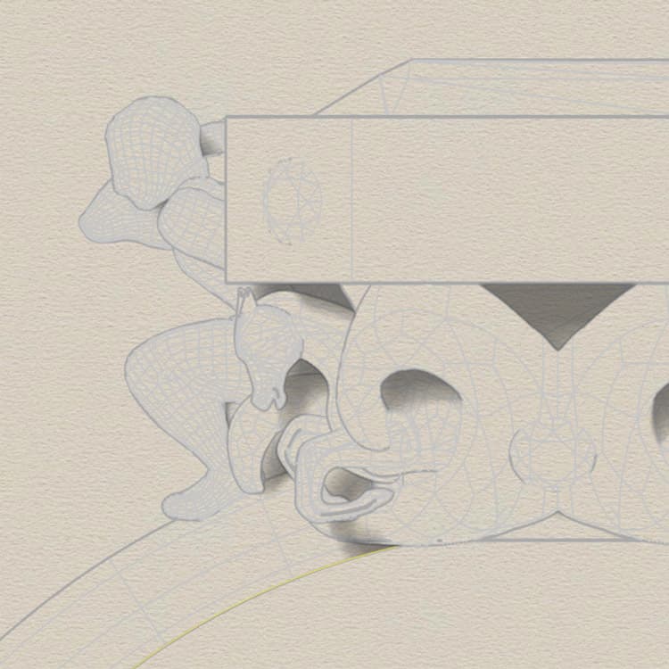 Emerald Garden Ring — drawing 1